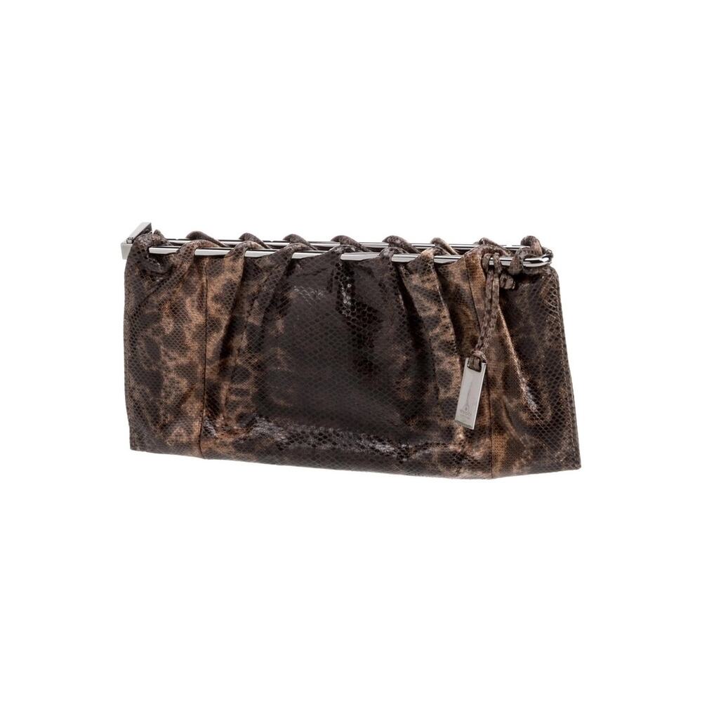 GUCCI Tom Ford karung leather clutch 1999 vintage minimalist y2k bag exotic skin - Picture 4 of 7